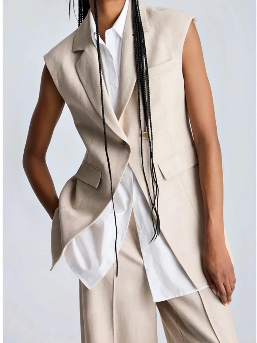NWT Kenneth Cole Layered Vest with Detachable Shirt Inset. Size